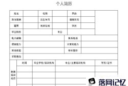 一分钟简单个人简历模板优质