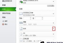 Excel2010如何设置横向打印优质