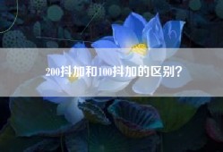 200抖加和100抖加的区别？