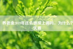 养老金2019年还会继续上调吗，为什么？优质