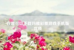 在哪可以下载玛雅彩票游戏手机版
优质