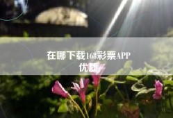 在哪下载168彩票APP
优质