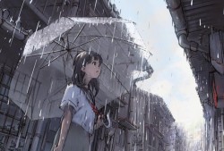 犹如少女可爱的俏皮：《晨雨》