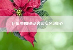 巨量星图提现必须实名制吗？