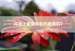 抖音上面卖洗鞋的是真的？