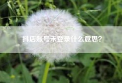 抖店账号未登录什么意思？