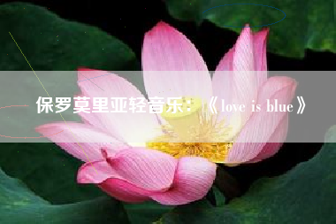 保罗莫里亚轻音乐：《love is blue》  第1张