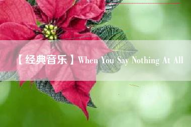 【经典音乐】When You Say Nothing At All  第1张