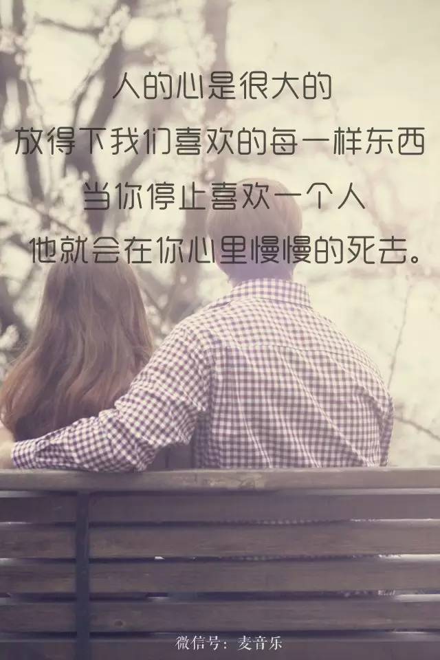 人的心是很大的，放得下我们喜欢的每一样东西。  第1张