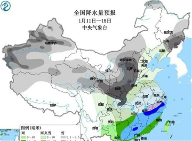 今年首场寒潮最强雨雪主要是在哪些地方  第3张