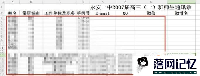 如何制作一份同学、员工通讯录优质  第4张