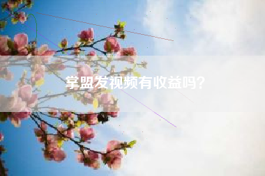 掌盟发视频有收益吗？  第1张