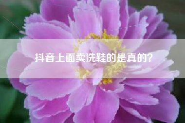 抖音上面卖洗鞋的是真的？  第1张