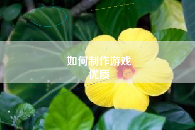 如何制作游戏
优质  第137张