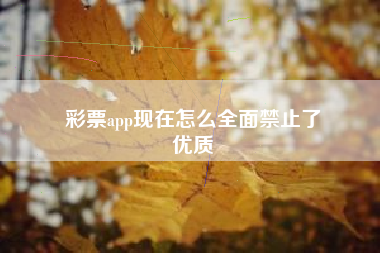 彩票app现在怎么全面禁止了
优质  第88张