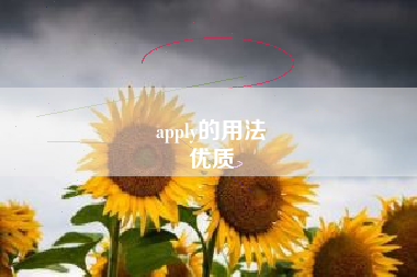 apply的用法
优质  第82张