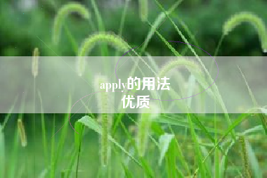 apply的用法
优质  第61张