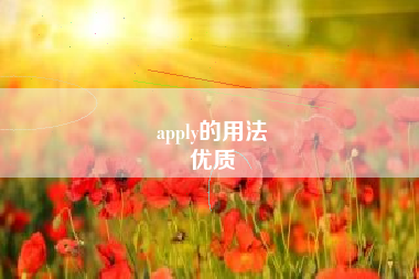 apply的用法
优质  第57张