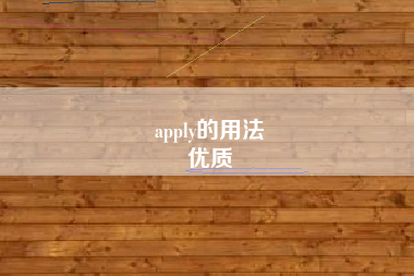 apply的用法
优质  第29张